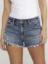 Boyfriend Mid Rise Americana Distressed Short, , hi-res image number 3