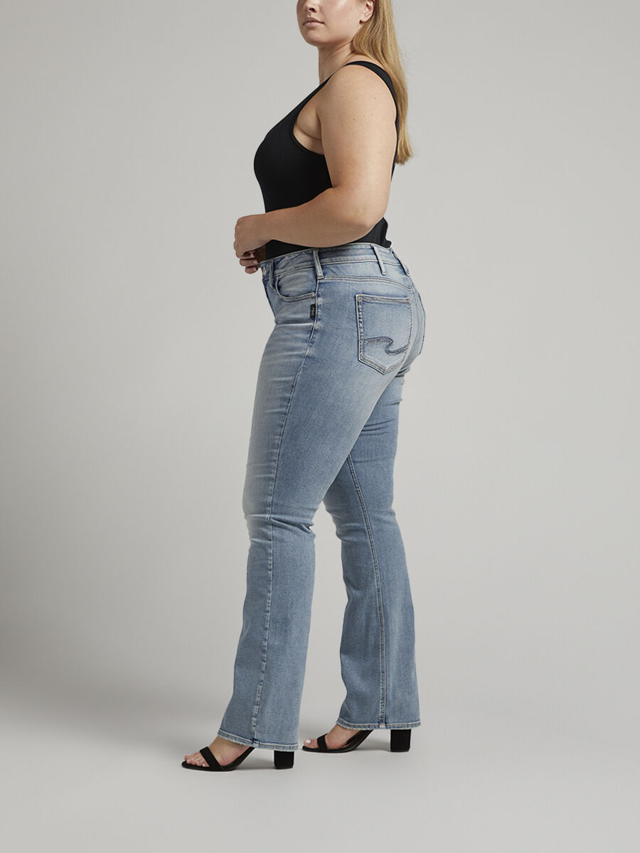 Buy Suki Mid Rise Slim Bootcut Jeans Plus Size for USD 44.00
