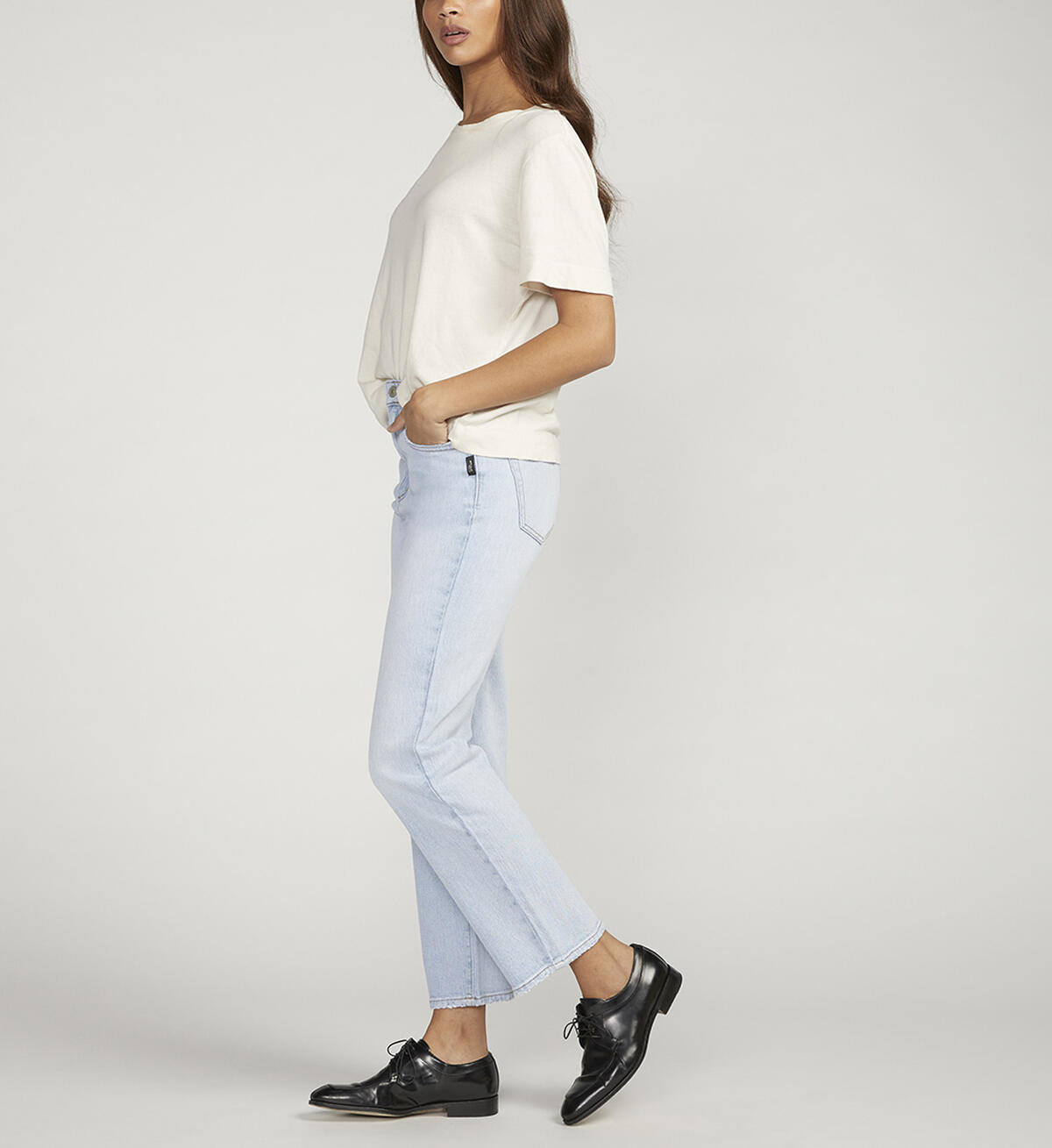 Highly Desirable High Rise Straight Leg Jeans, , hi-res image number 2