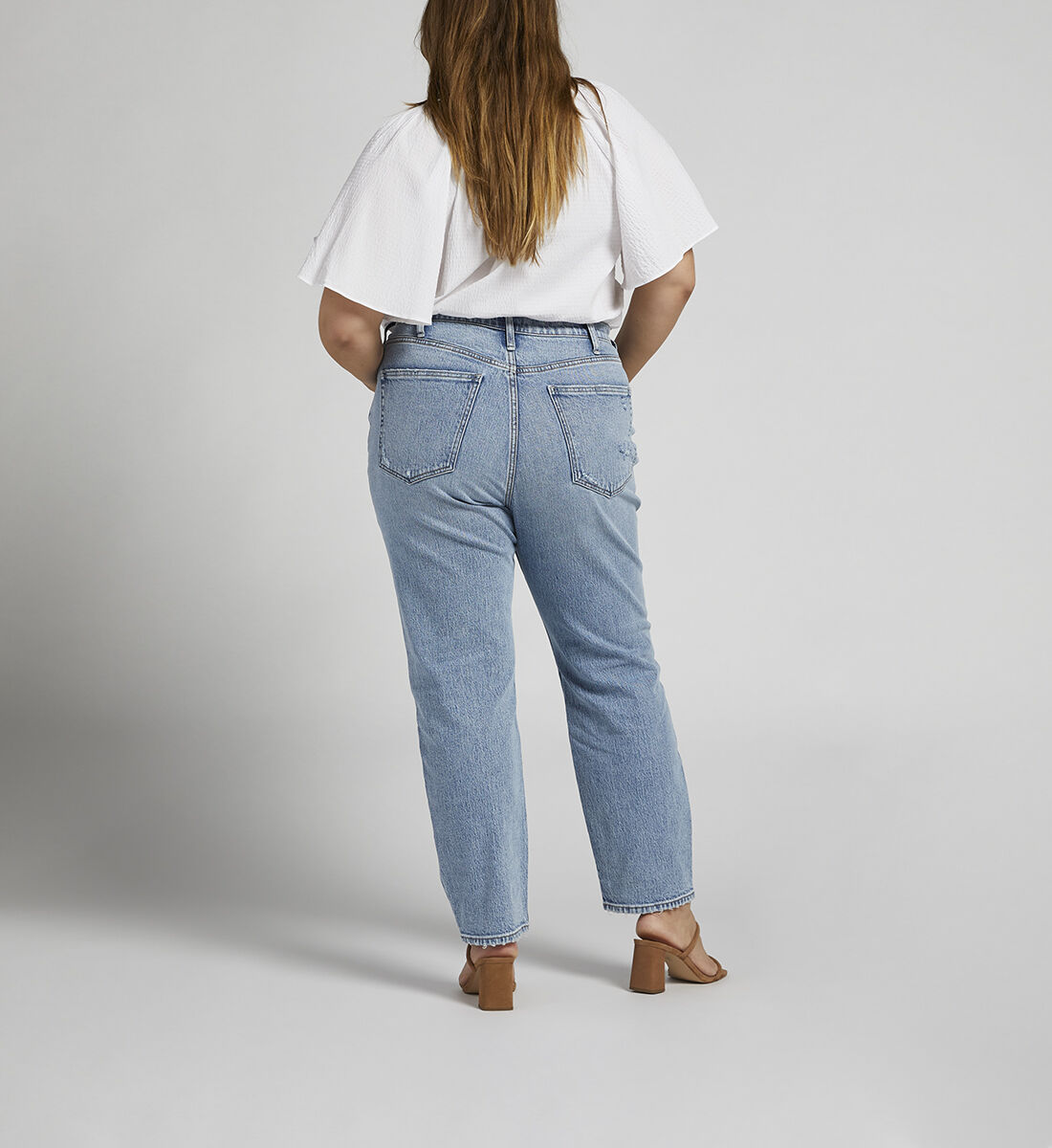 Buy Highly Desirable High Rise Slim Straight Leg Jeans Plus Size for USD  88.00 | Silver Jeans US New
