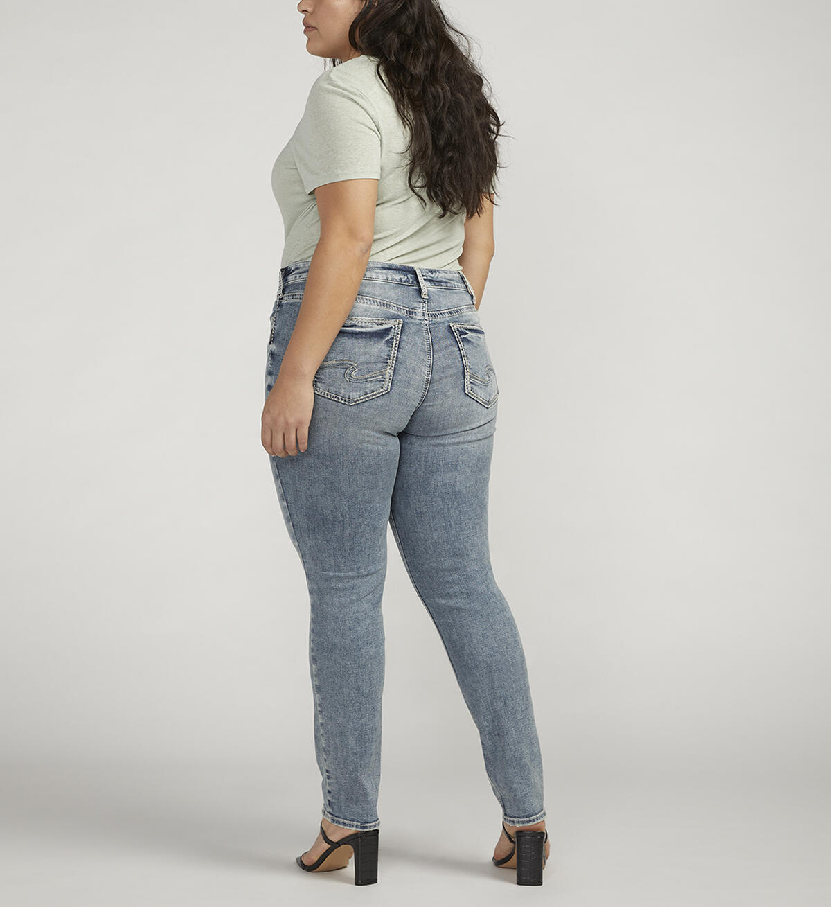 Suki Mid Rise Straight Leg Jeans Plus Size, , hi-res image number 1