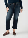 Suki Mid Rise Kick Flare Luxe Stretch Jeans Plus Size, , hi-res image number 3