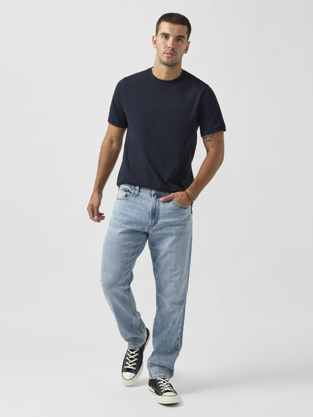 Eddie Relaxed Fit Slim Straight Leg Jeans image number 0