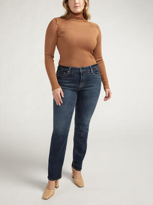 Suki Mid Rise Straight Leg Jeans Plus Size
