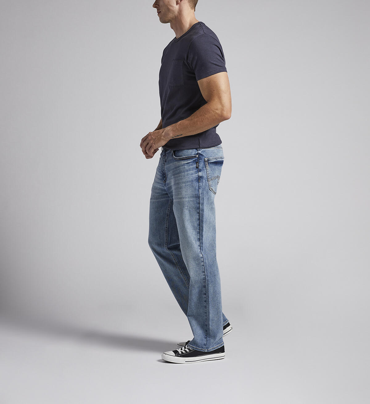 Hunter Athletic Fit Straight Leg Jeans, Indigo, hi-res image number 2