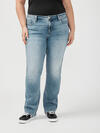 Elyse Mid Rise Slim Bootcut Jeans Plus Size image number 3