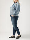 Denim Trucker Jacket Plus Size, , hi-res image number 1