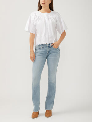 Britt Low Rise Slim Bootcut Jeans