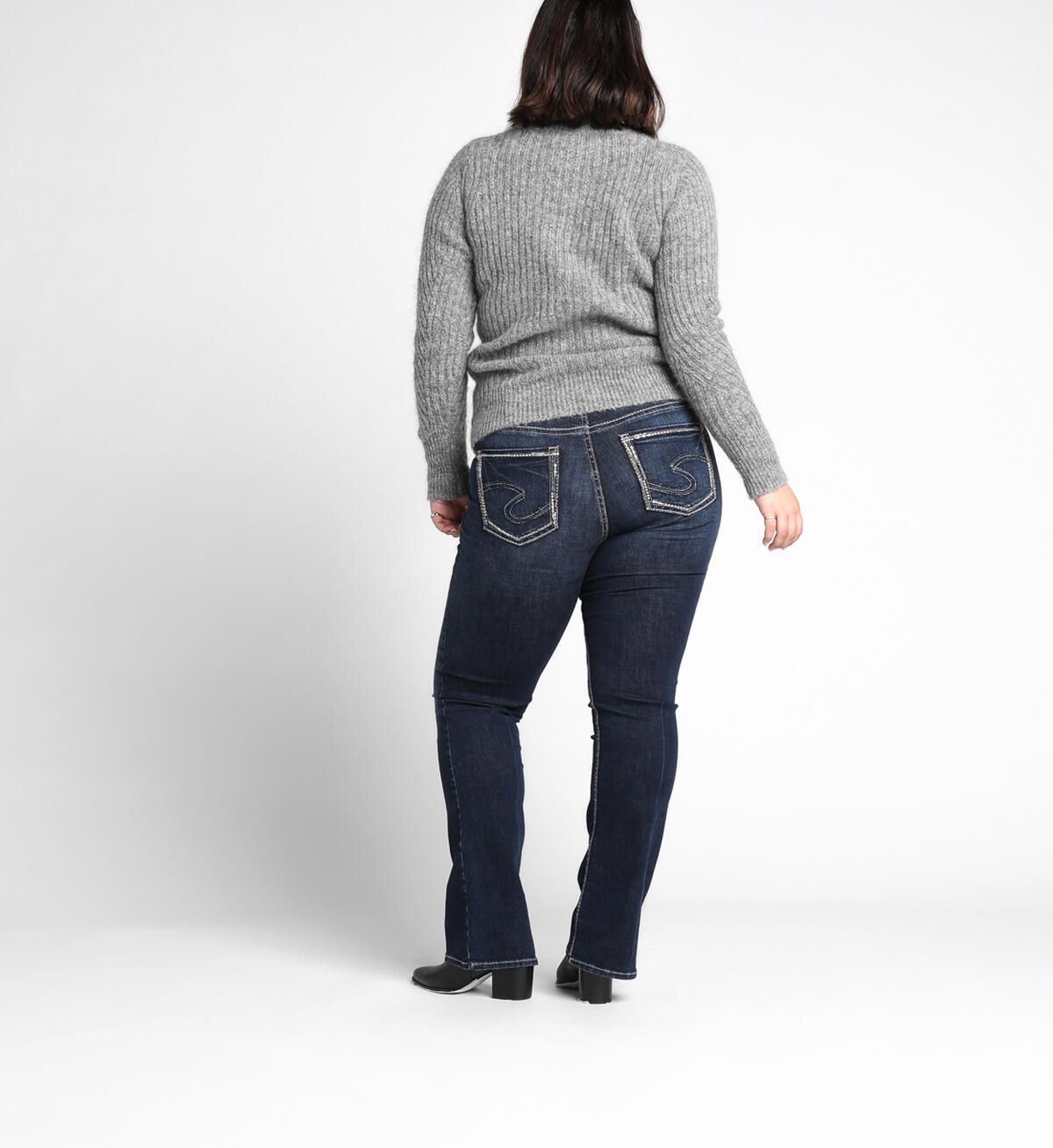 Avery Slim Boot High Dark Wash, , hi-res image number 1