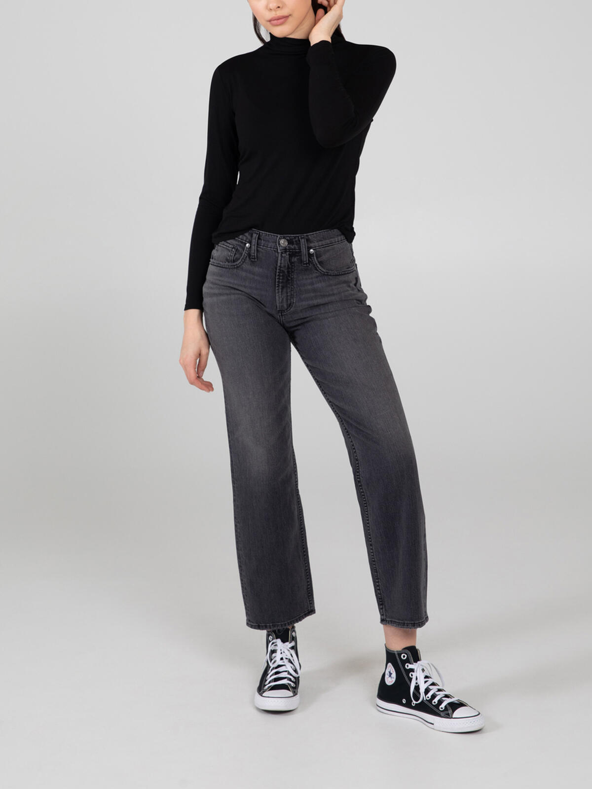 Frisco High Rise Straight Leg Jeans image number 0