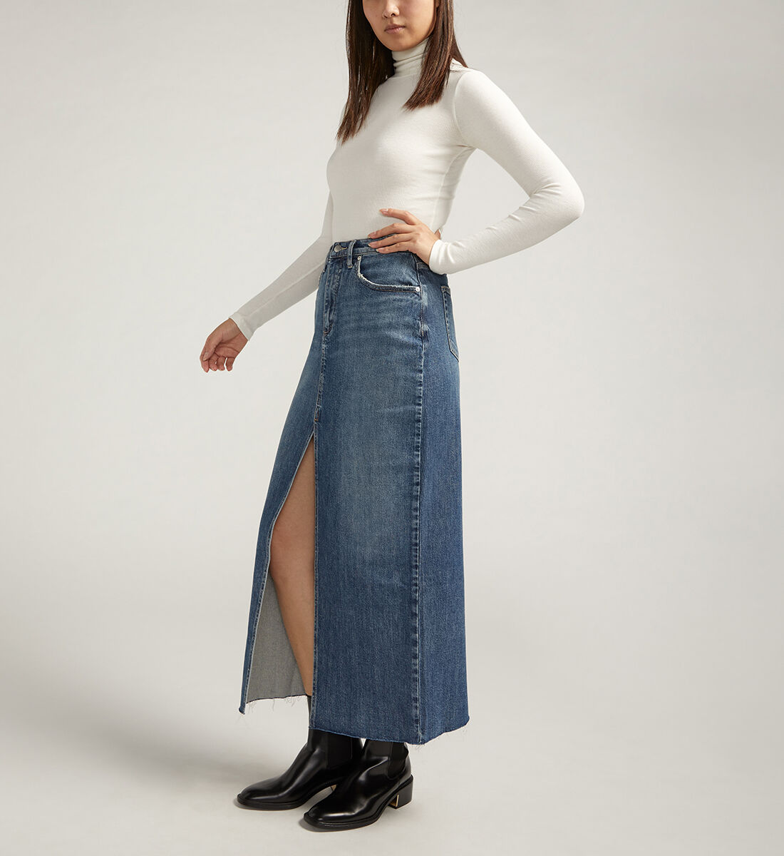 Jean skirt maxi shop