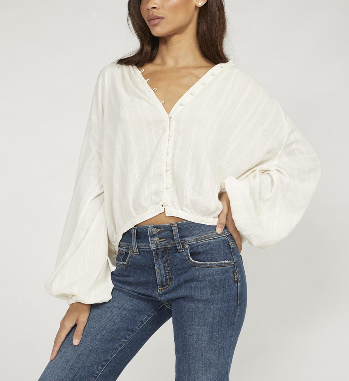 Suki Mid Rise Trouser Leg Jeans, Indigo, hi-res image number 3