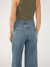 Be Easy High Rise Cropped Wide Leg Jeans image number 4