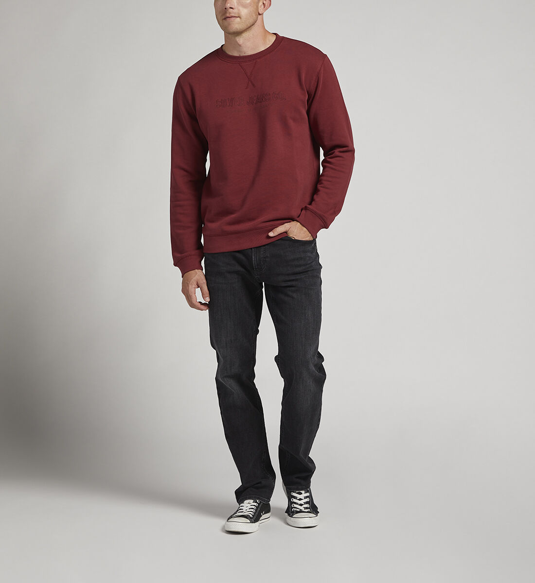 Buy Mens Crewneck Sweatshirt for USD 48.00 Silver Jeans US New