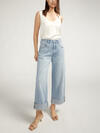 Baggy Mid Rise Wide Leg Cropped Jeans, , hi-res image number 0