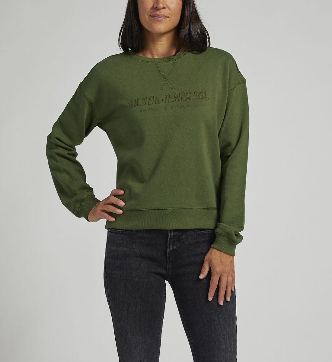 Buy Womens Crewneck Sweatshirt for USD 48.00 | Silver Jeans