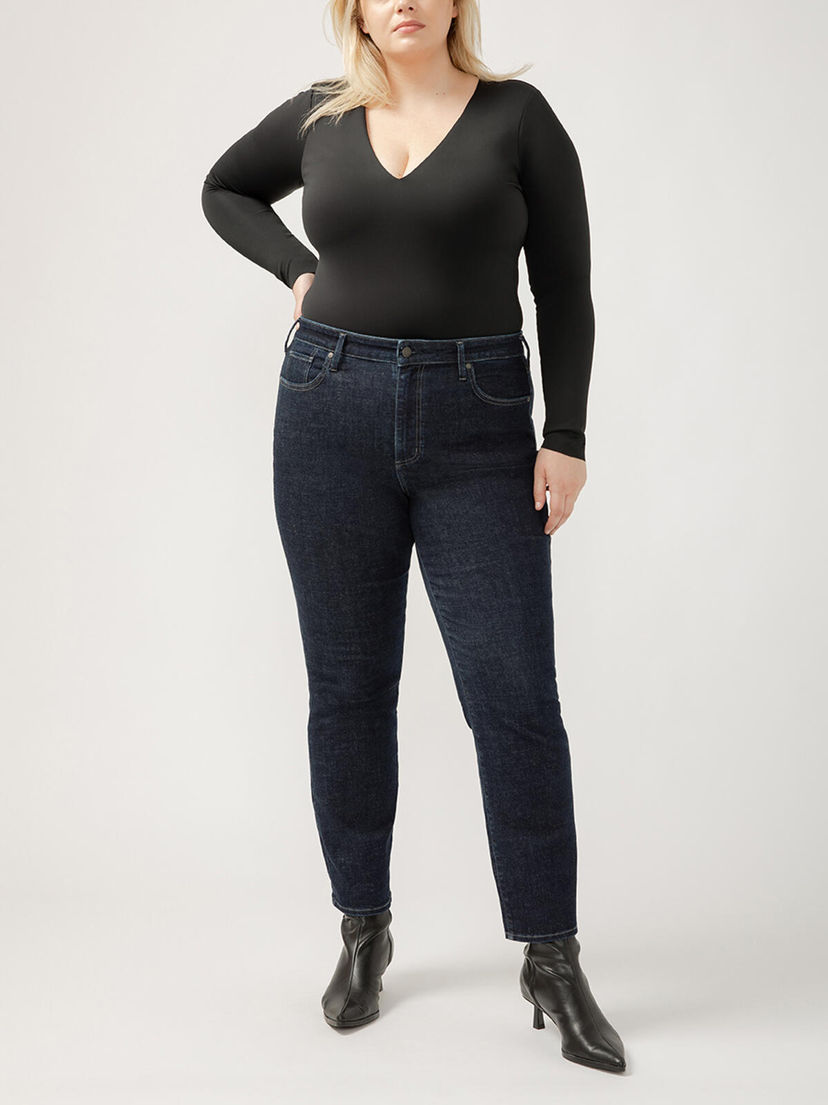 Isbister High Rise Straight Leg Jeans Plus Size image number 0