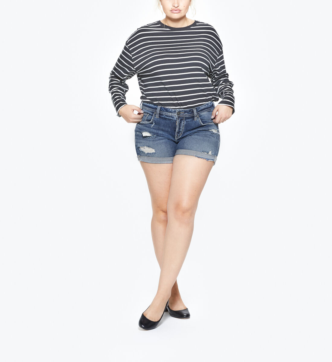 Silver sam boyfriend shorts new arrivals