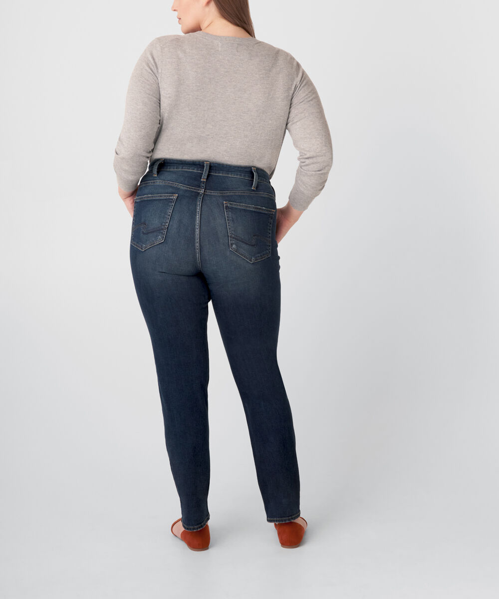 Buy Avery High Rise Straight Leg Jeans Plus Size for USD 39.00