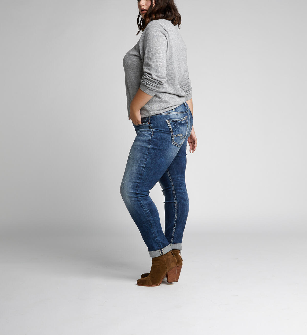 Mid-Rise Boyfriend Jeans, , hi-res image number 2