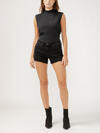 Boyfriend Mid Rise Luxe Stretch Shorts, , hi-res image number 0