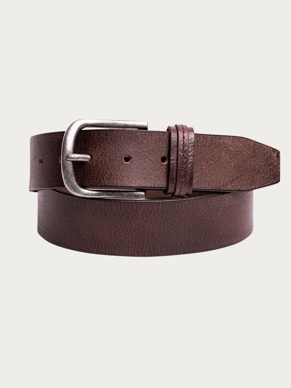 Buy Men's 40MM Genuine Milled Leather Belt for USD 55.00 | Silver