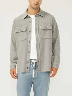 Knit Flex Button-Up Shirt