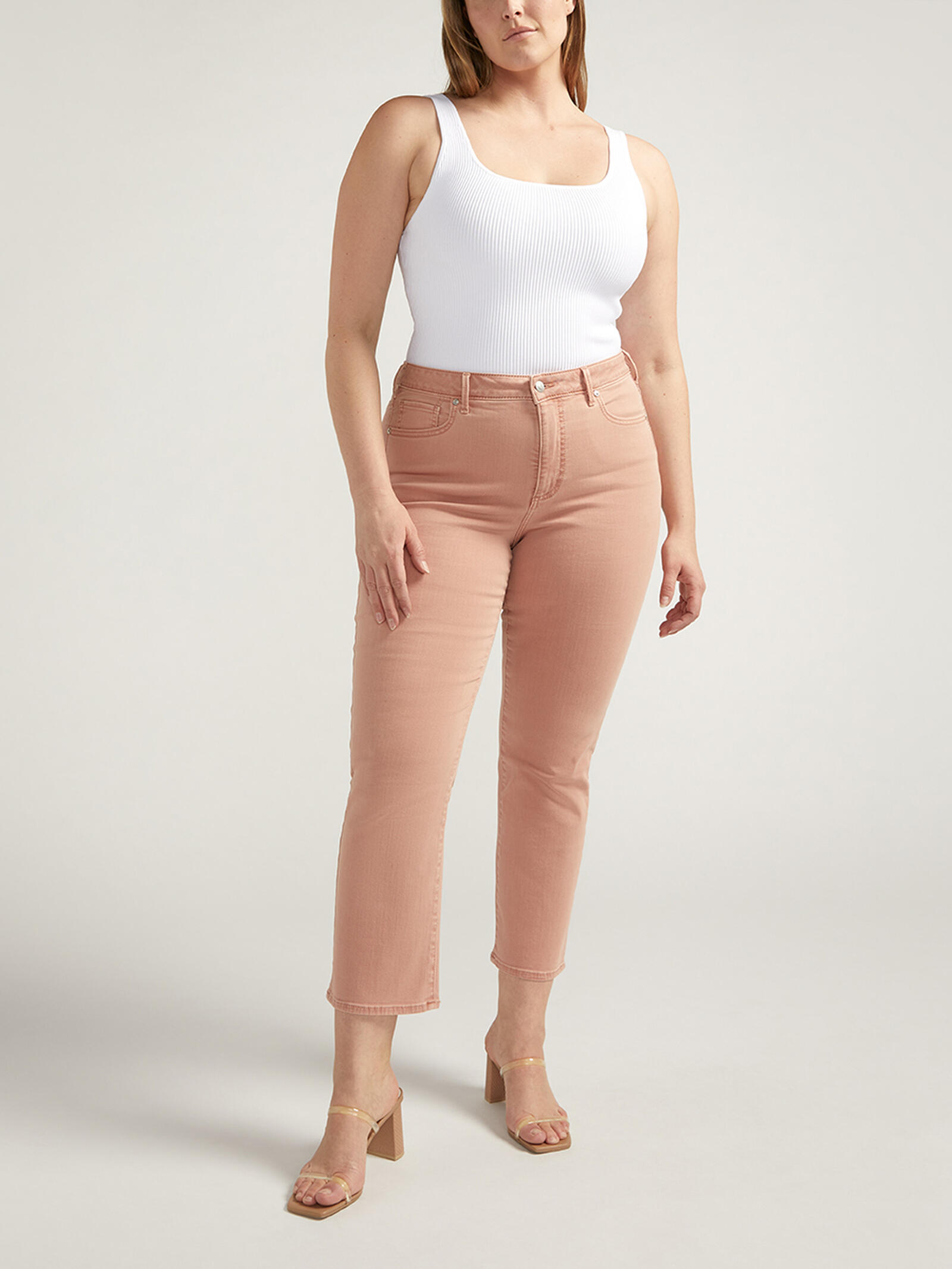 Silver Jeans Co. Plus Size Isbister High-Rise Straight-Leg