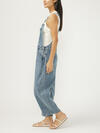 Denim Barrel Leg Overalls image number 2
