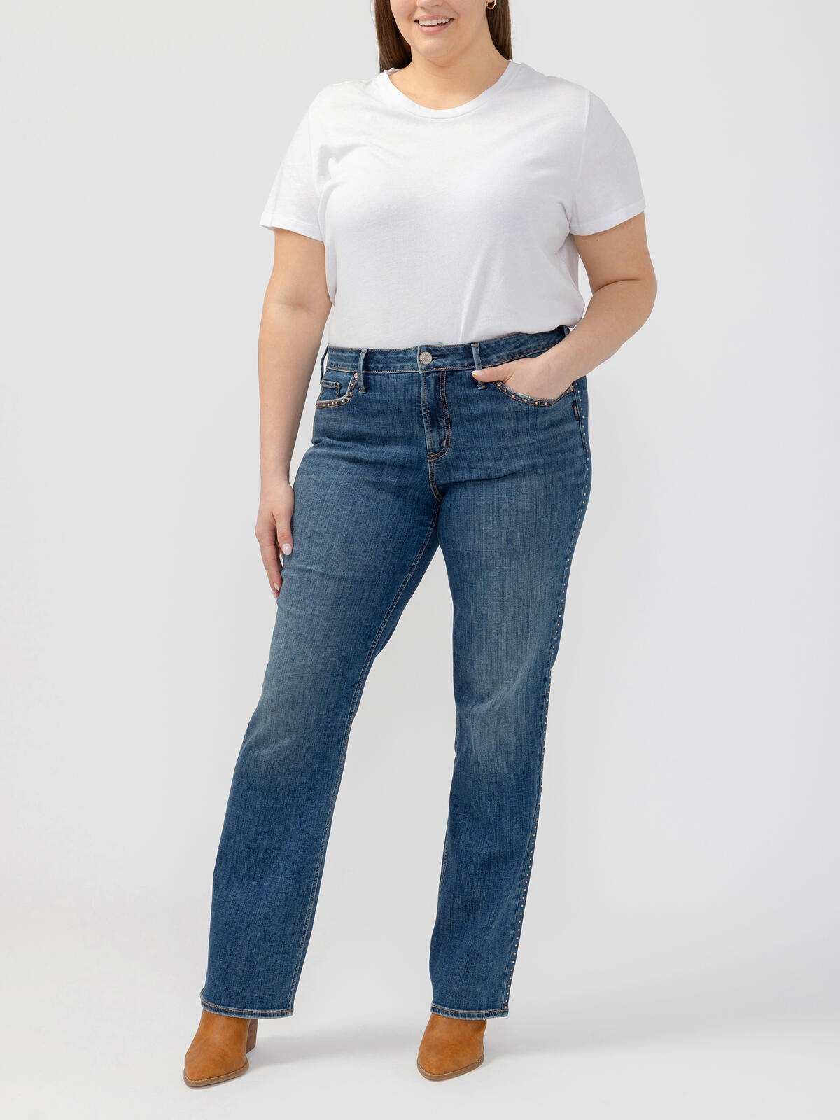 Suki Slim Bootcut Jeans Plus Size image number 0