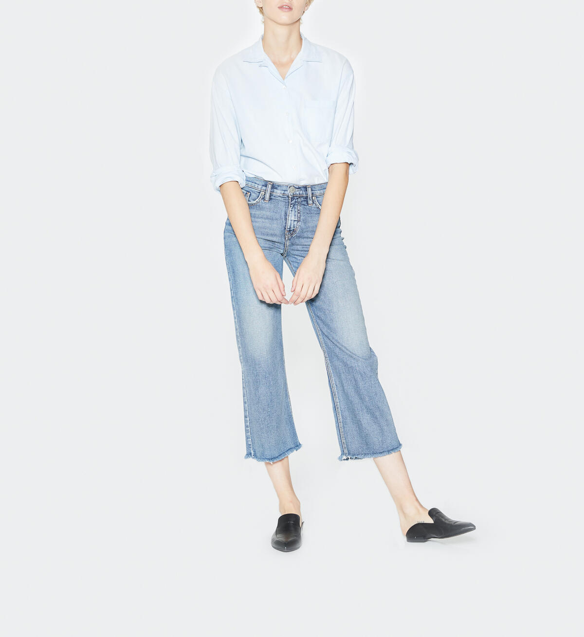 Wide Leg Medium Wash, , hi-res image number 0