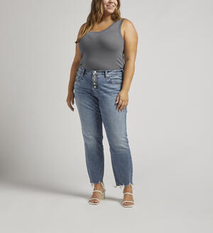 Beau Mid Rise Slim Leg Jeans Plus Size