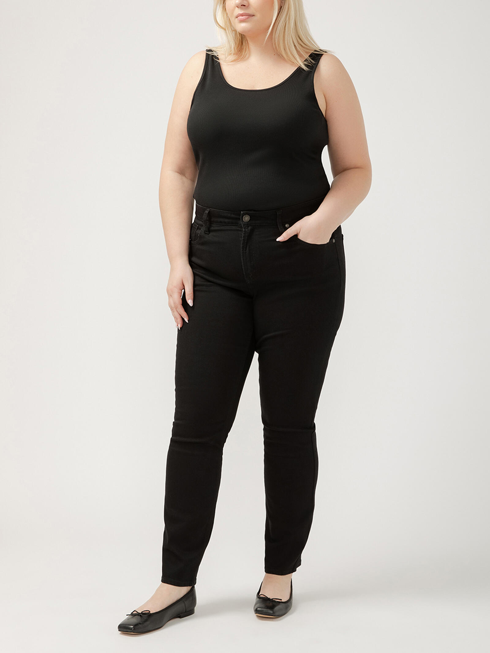 Buy Avery High Rise Straight Leg Luxe Stretch Jeans Plus Size for