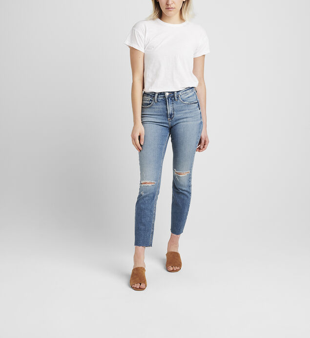 Most Wanted Mid Rise Straight Crop Jeans