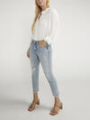 Suki Mid Rise Straight Crop Jeans image number 2
