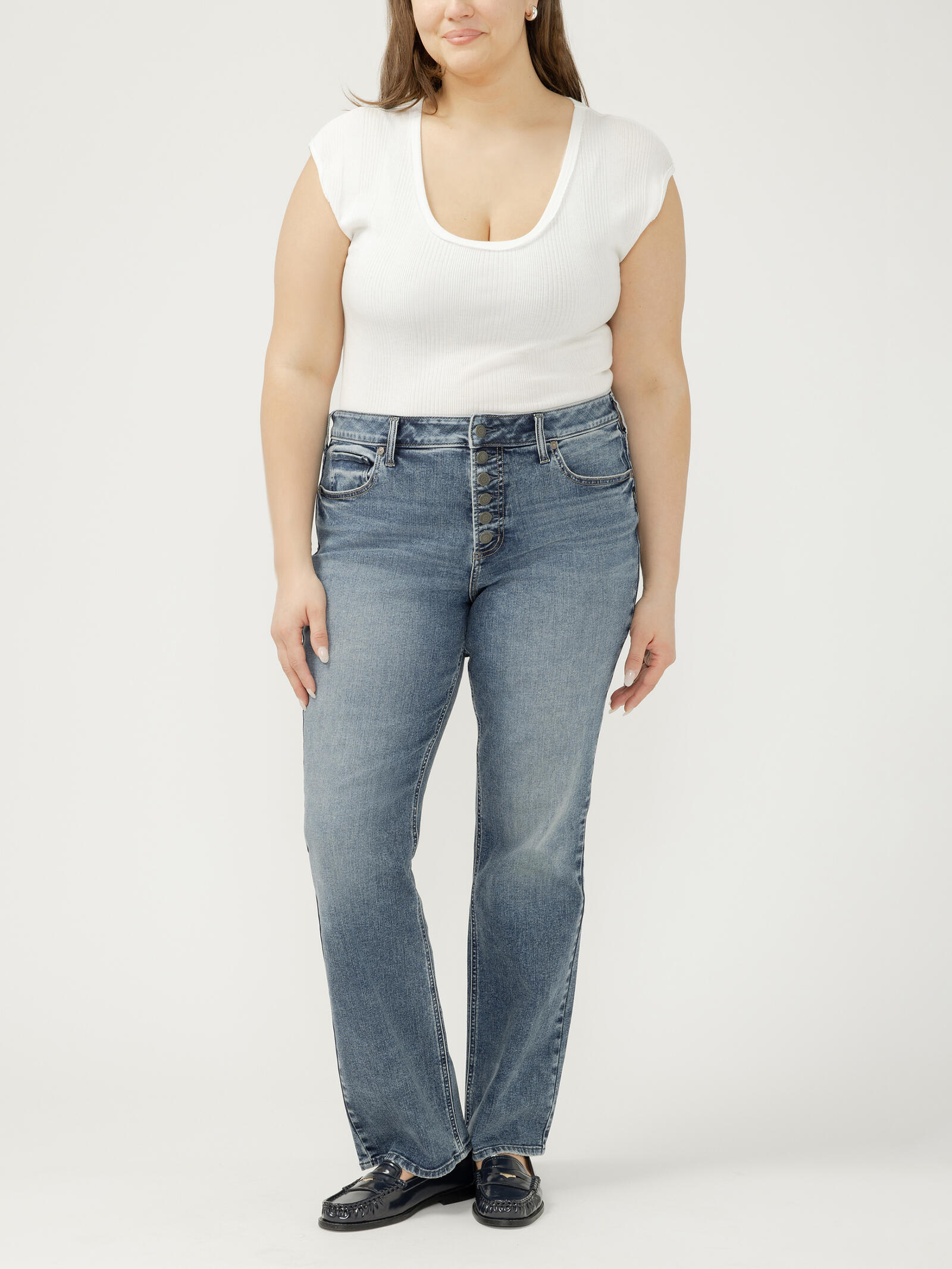 Buy Avery High Rise Slim Bootcut Jeans Plus Size for USD