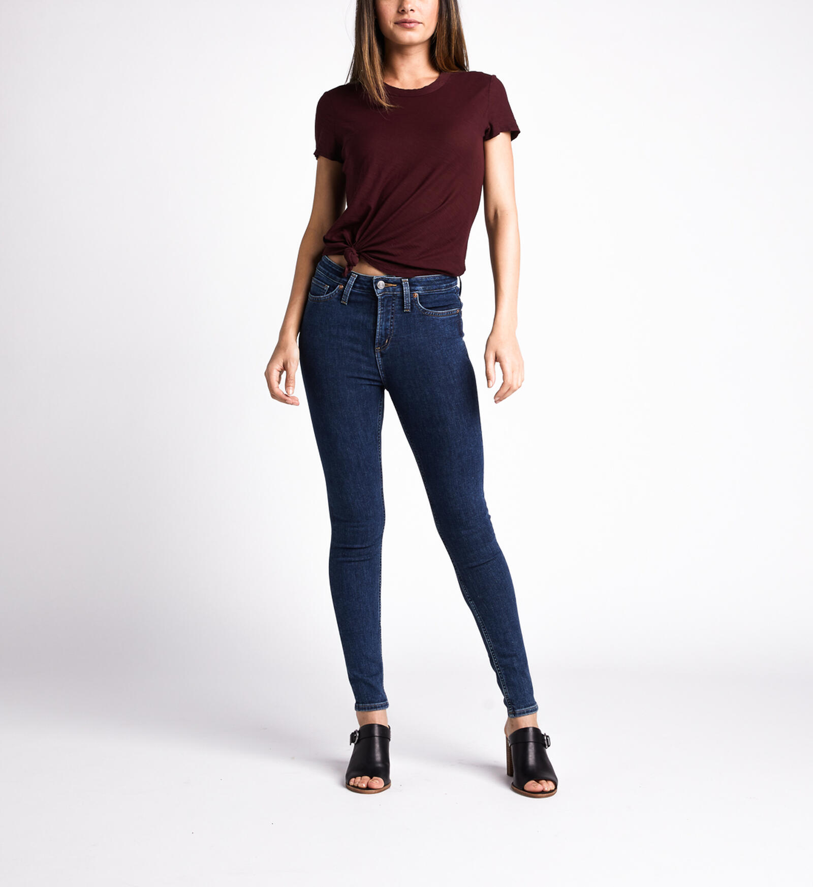 Buy High Note High Rise Skinny Leg Jeans for USD 79.00 Silver Jeans US New