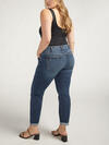 Boyfriend Mid Rise Slim Leg Jeans Plus Size, , hi-res image number 1