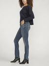 Suki Mid Rise Straight Leg Jeans, Indigo, hi-res image number 2