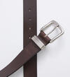 Classic Leather Men's Belt, Dark Brown, hi-res image number 3