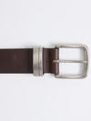 Classic Leather Men's Belt, Dark Brown, hi-res image number 0