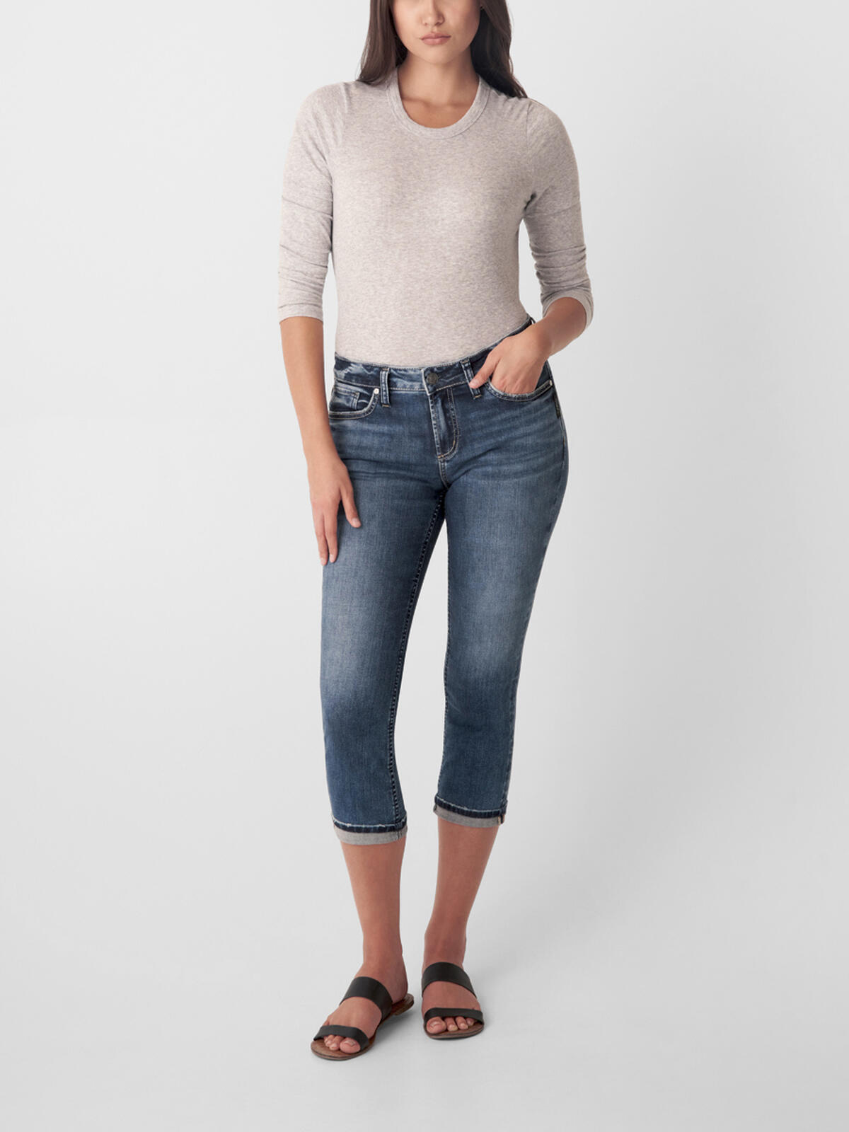 Elyse Mid Rise Capri image number 0