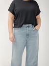 Highly Desirable High Rise Wide Leg Jeans Plus Size, , hi-res image number 3