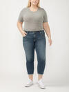 Boyfriend Mid Rise Slim Leg Jeans Plus Size, , hi-res image number 4