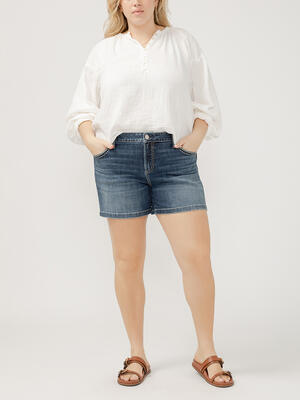 Elyse Mid Rise Shorts Plus Size