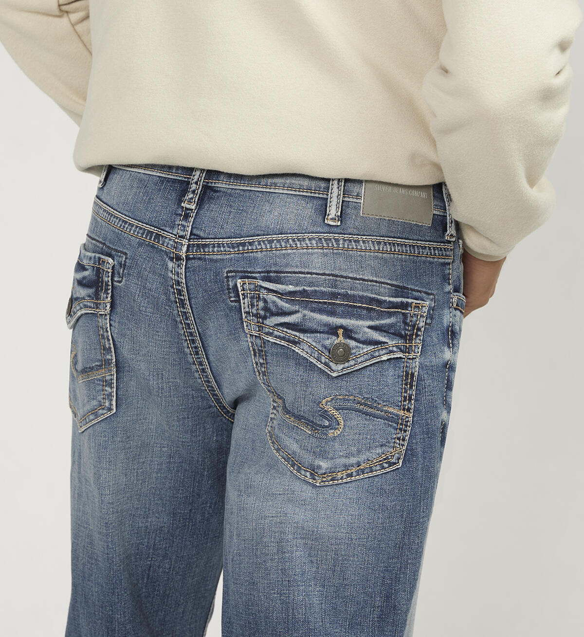 Zac Relaxed Fit Straight Leg Jeans, Indigo, hi-res image number 3