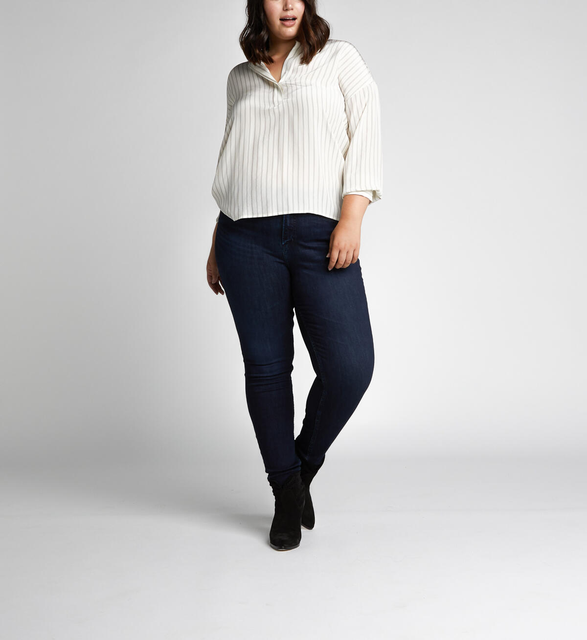Mazy High Rise Skinny Leg Jeans Plus Size Final Sale, , hi-res image number 3