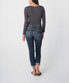 Boyfriend Mid Rise Slim Leg Jeans, , hi-res image number 1