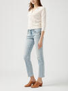 Boyfriend Mid Rise Slim Leg Jeans, , hi-res image number 2