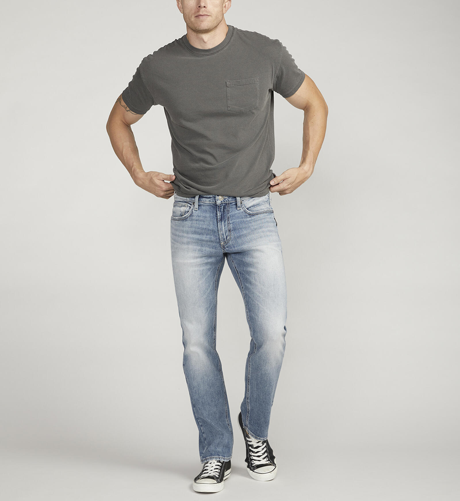 Buy Allan Slim Fit Straight Leg Jeans for USD 98.00 | Silver Jeans US New